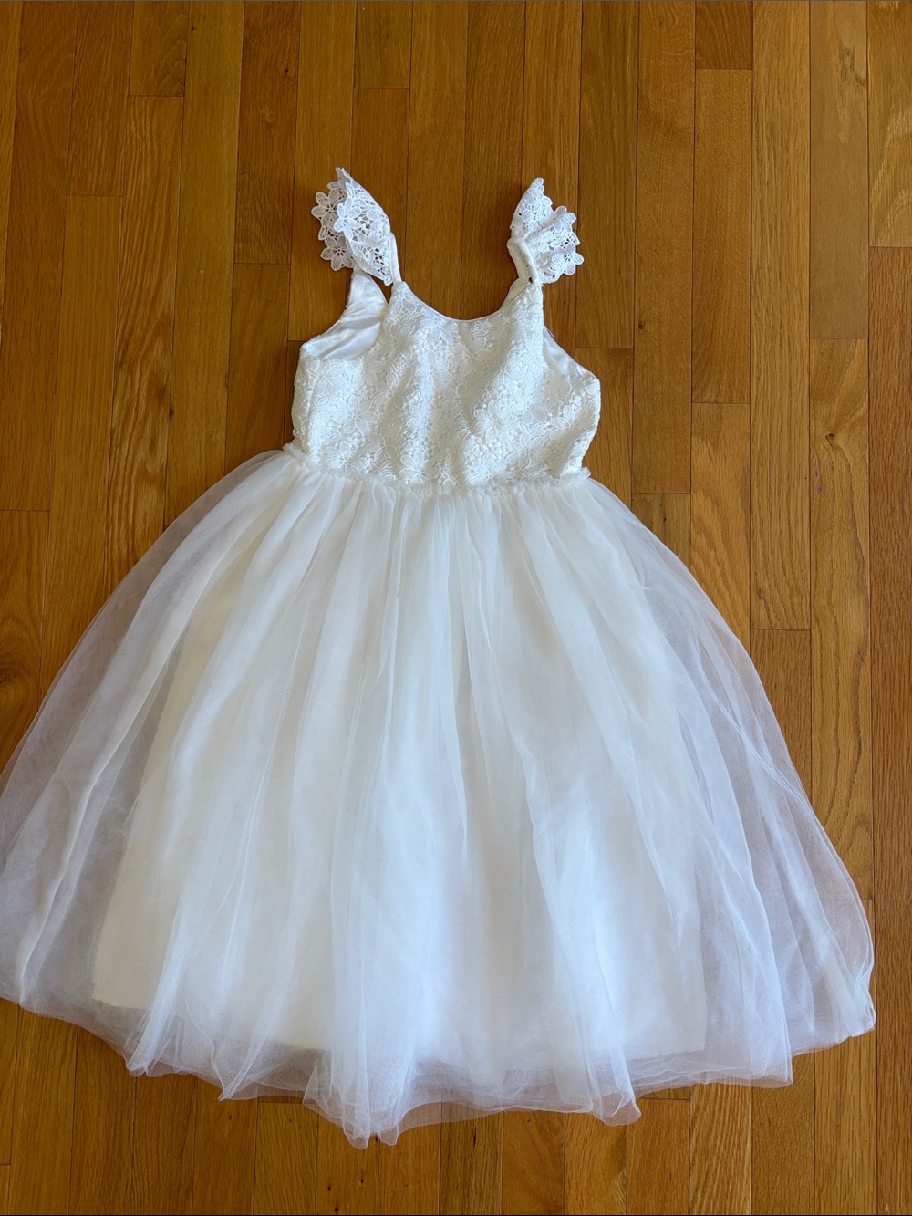 Primark White Lace & Tulle Party Dress for Girls